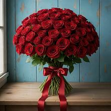 Букет Красные розы Блэк Меджик в Мандрово