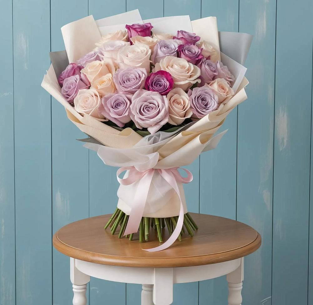 Букет цветов из: Розы в Мандрово