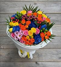 Букет цветов из:  Розы и Хризантемы в Мандрово