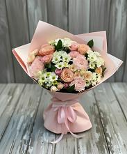 Букет цветов из:  Гвоздики, Розы и Хризантемы в Мандрово