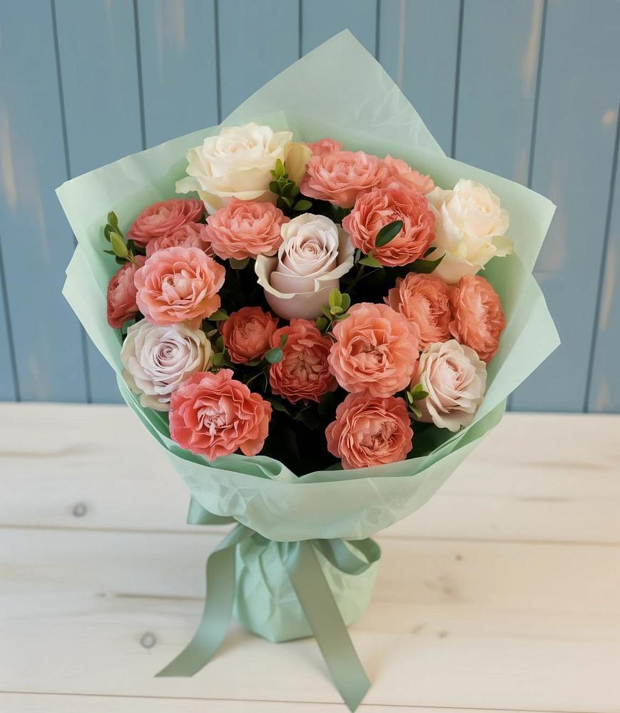 Букет цветов из: Розы в Мандрово