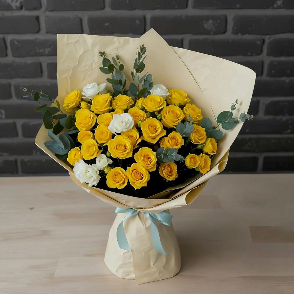 Букет цветов из: Розы в Мандрово