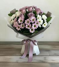 Букет цветов из:  Хризантемы и Розы в Мандрово