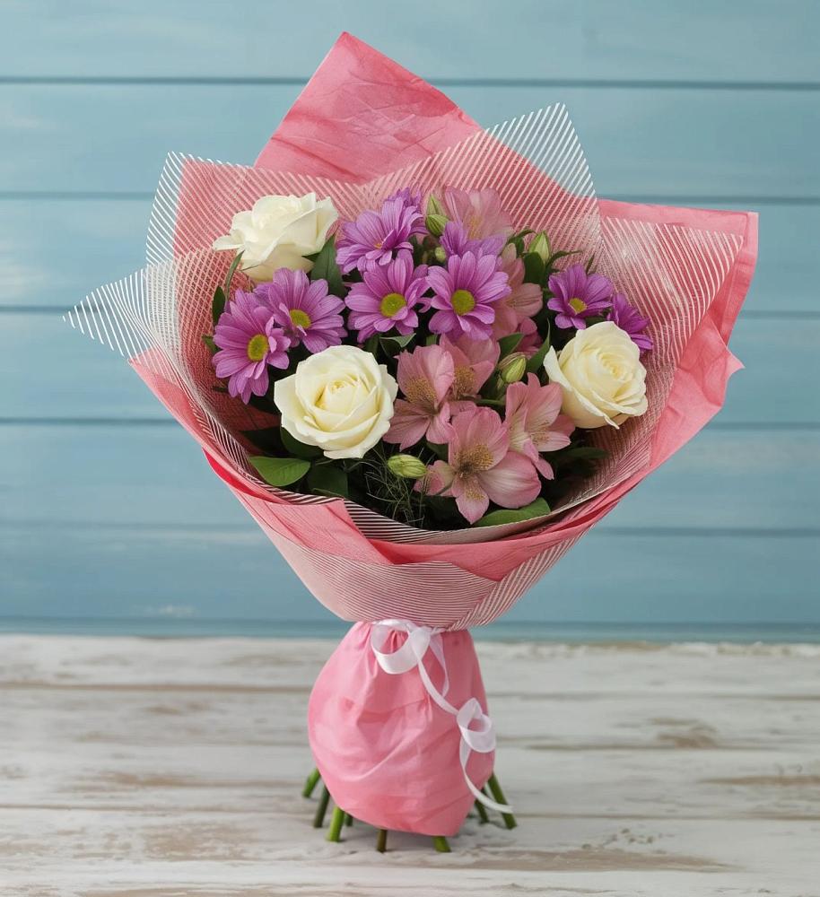 Букет цветов из: Герберы в Мандрово