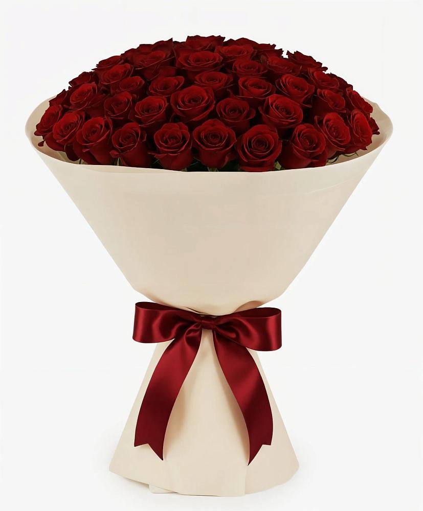 Букет 101 Бордовая роза Блэк Бакарра в Мандрово