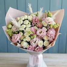 Букет цветов из:  Альстромерии и Розы в Мандрово