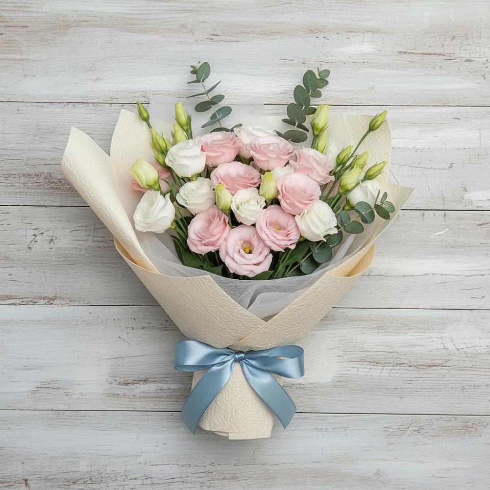 Букет цветов из: Лизиантусы в Мандрово